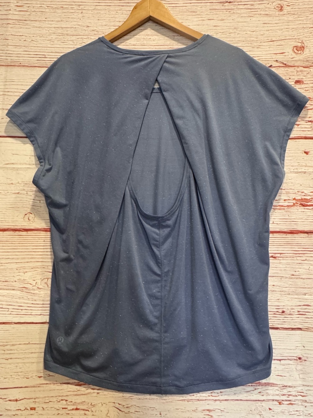 Lululemon Get Set Short Sleeve in Tempest Blue / White Sz 10 - Picture 4 of 7